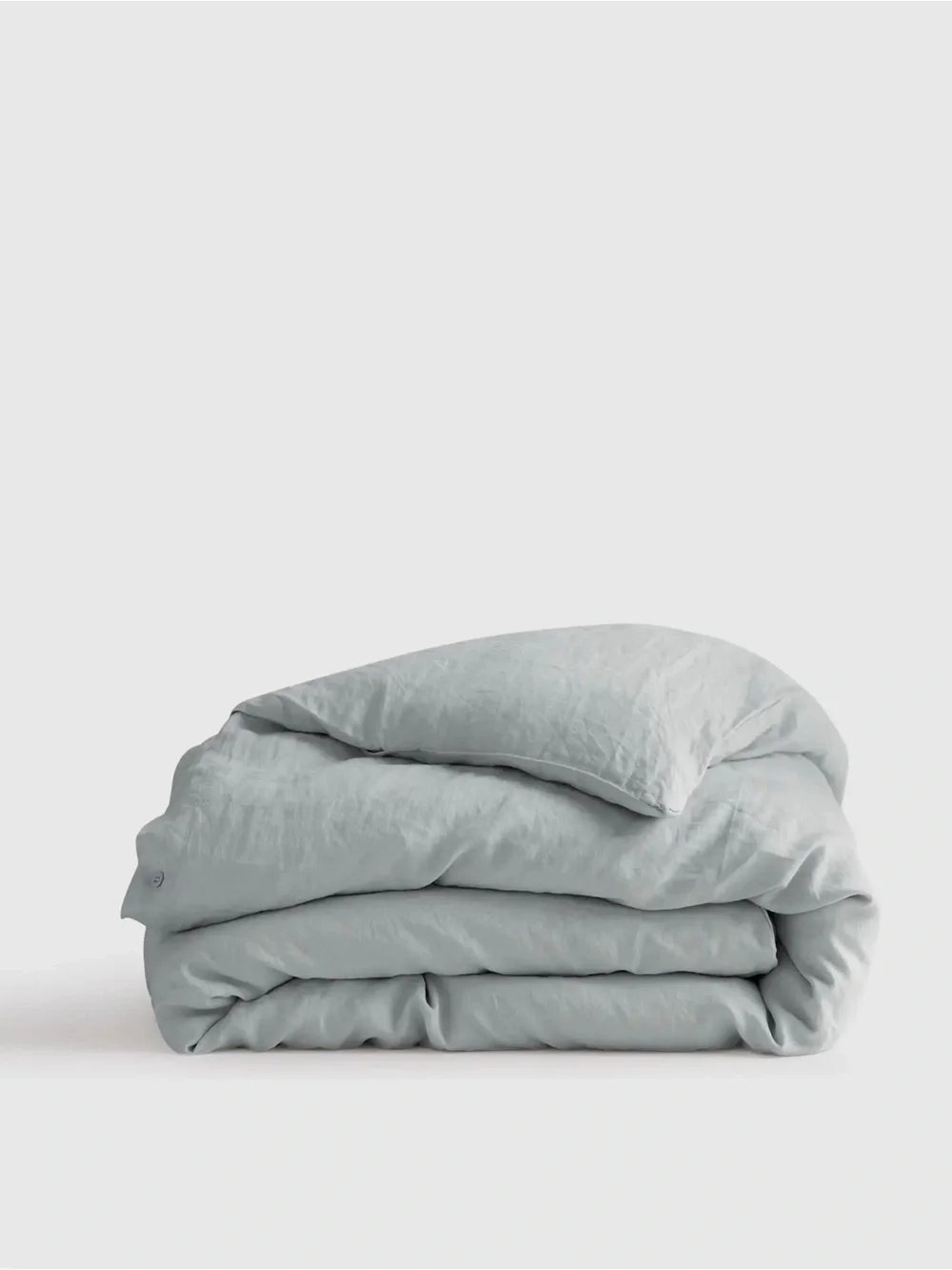 Quince European Linen Duvet Cover in Mist Queen 1109